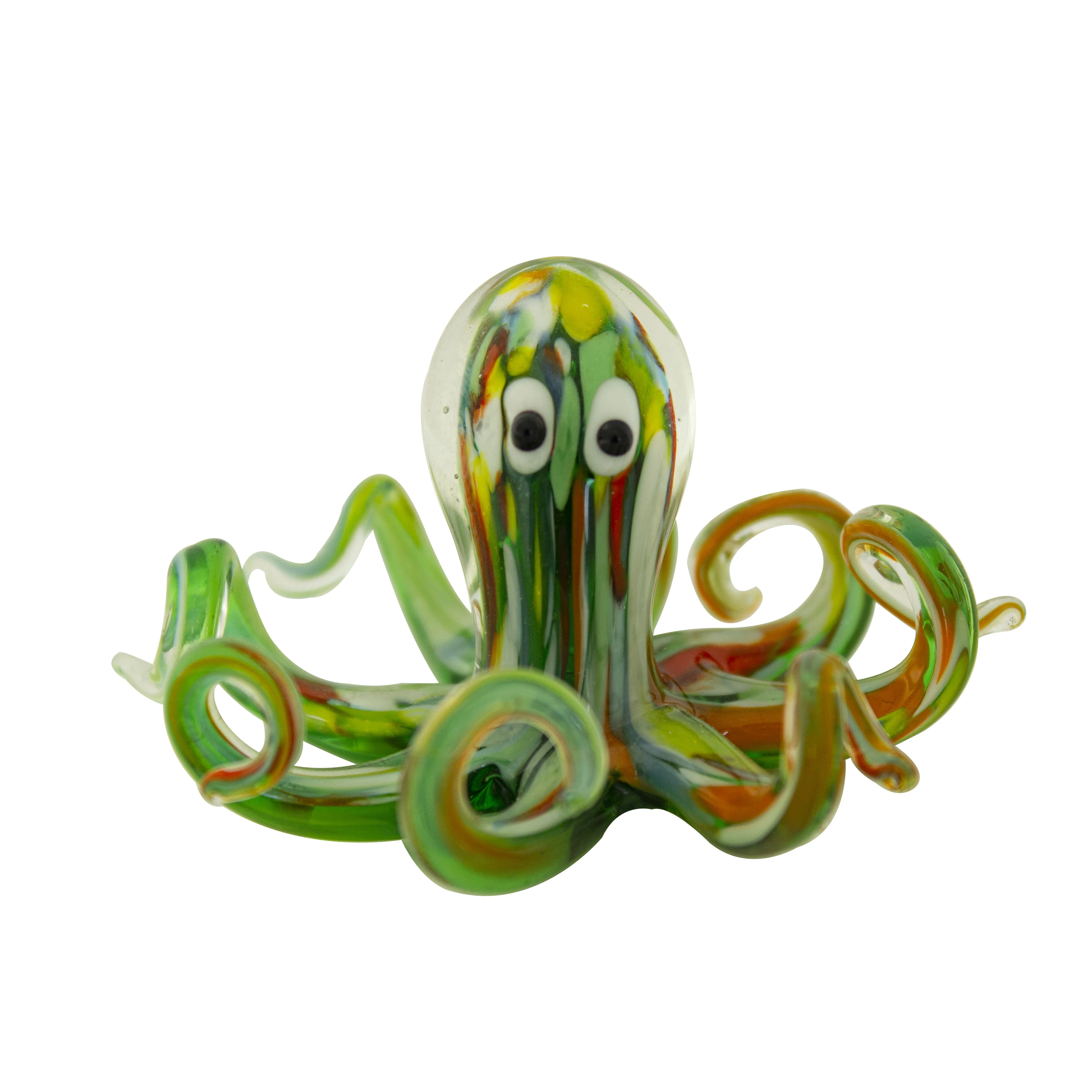 Lamp working ornaments glass octopus animal figurines for home decoration