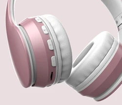 Eson Style Cheap Wireless Adjustable Support Fm Radio Tf Card Audio Line Noise Cancelling Sexy Bluetooth Headphone