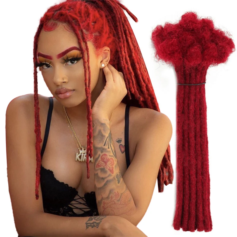 100% Dreadlocks Extensions Human Hair 8inch-20 inch Handmade  dreadlock hair for sale  crochet braid loc hair dreadlock