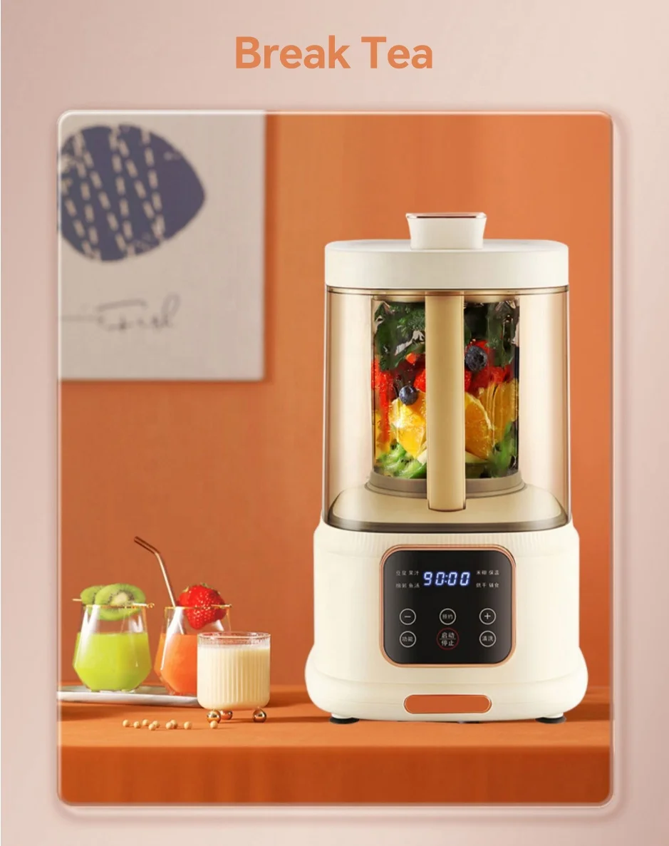 Demute Wholesale High Quality High Power Multifunctional Heating  Blenders and Juicers Cooking Machine with Silent Cover Cooking