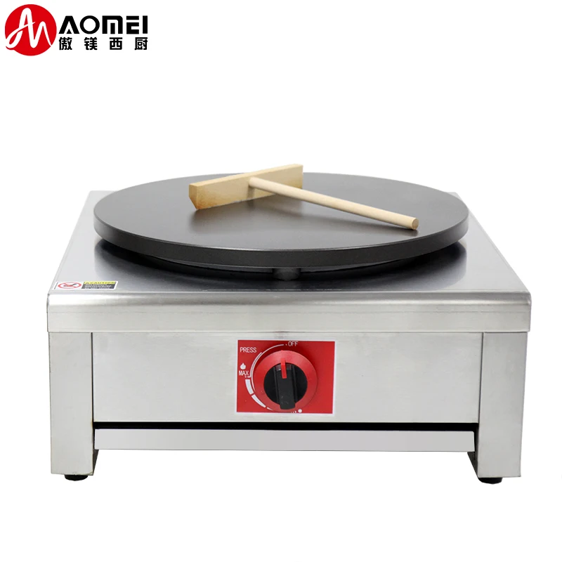 Guangzhou Factory Gas Roti Maker Crepe and Pancake Makers Commercial Crepe Making Machine
