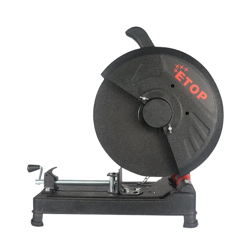 ETOP 2300W Heavy Duty Corded Electric Chop Saw 355mm Cutting Disc Dia cut off machine for Wood Aluminum Plastic Metal