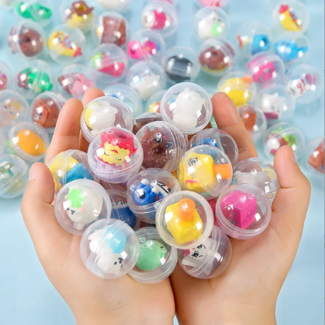 28 mm Fully Transparent Mini Vending Machine Capsule Toys for Gashapon Vending Machine with Kawaii Cute Toys