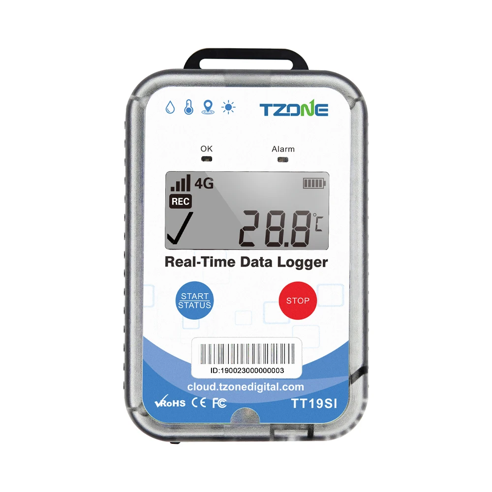 Single Use Disposable Wireless Data Logger Temperature and Humidity