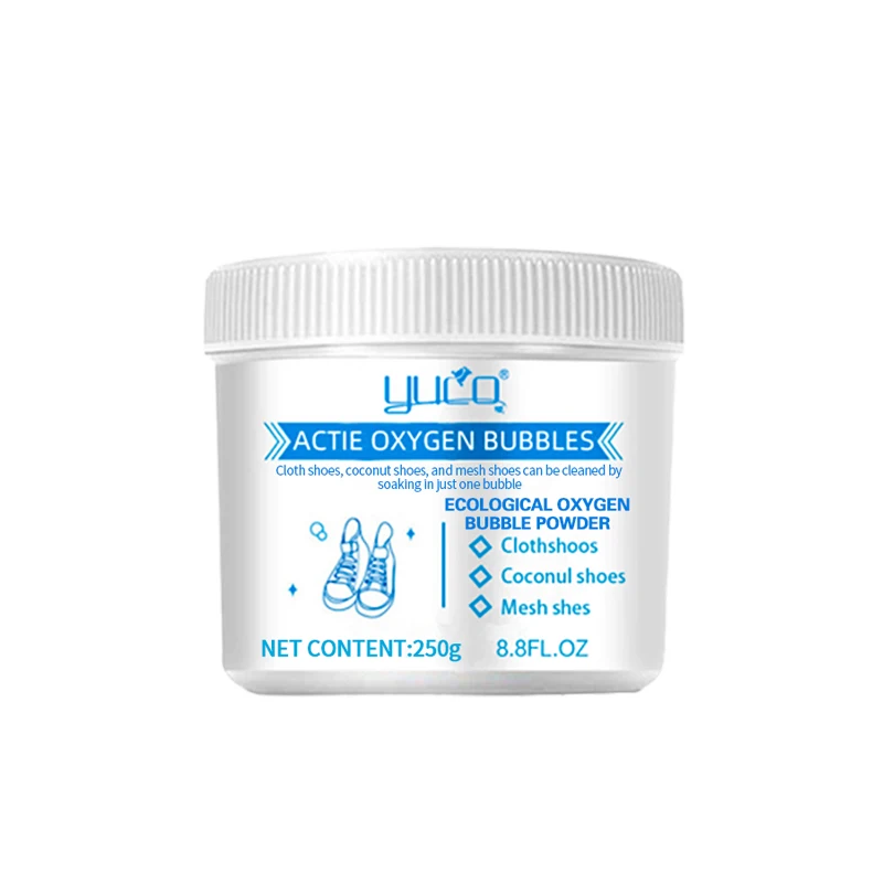 oem private label instant action shoe stain removal powder ecological oxygen bubble shoes yellow stain remover