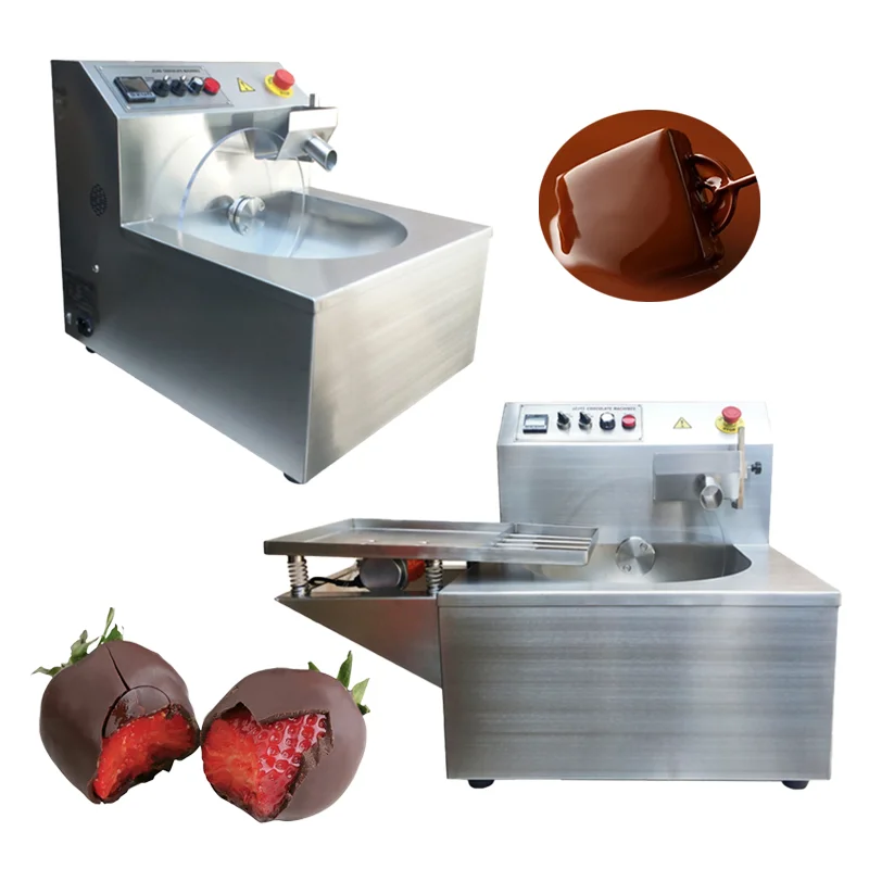 Automatic Tempering Machine Small 8Kg/15/30 Mold Enrobing Coating Moulding Melting Chocolate Making