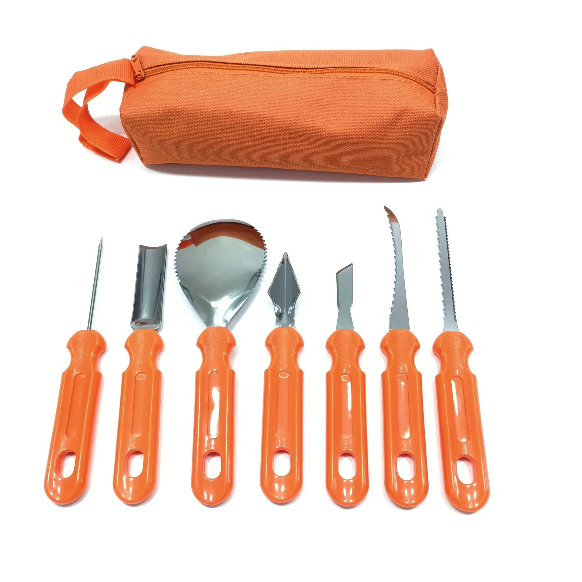 Fruit decorating carving scraper carving 8 pieces set stainless steel halloween pumpkin carving tools kit
