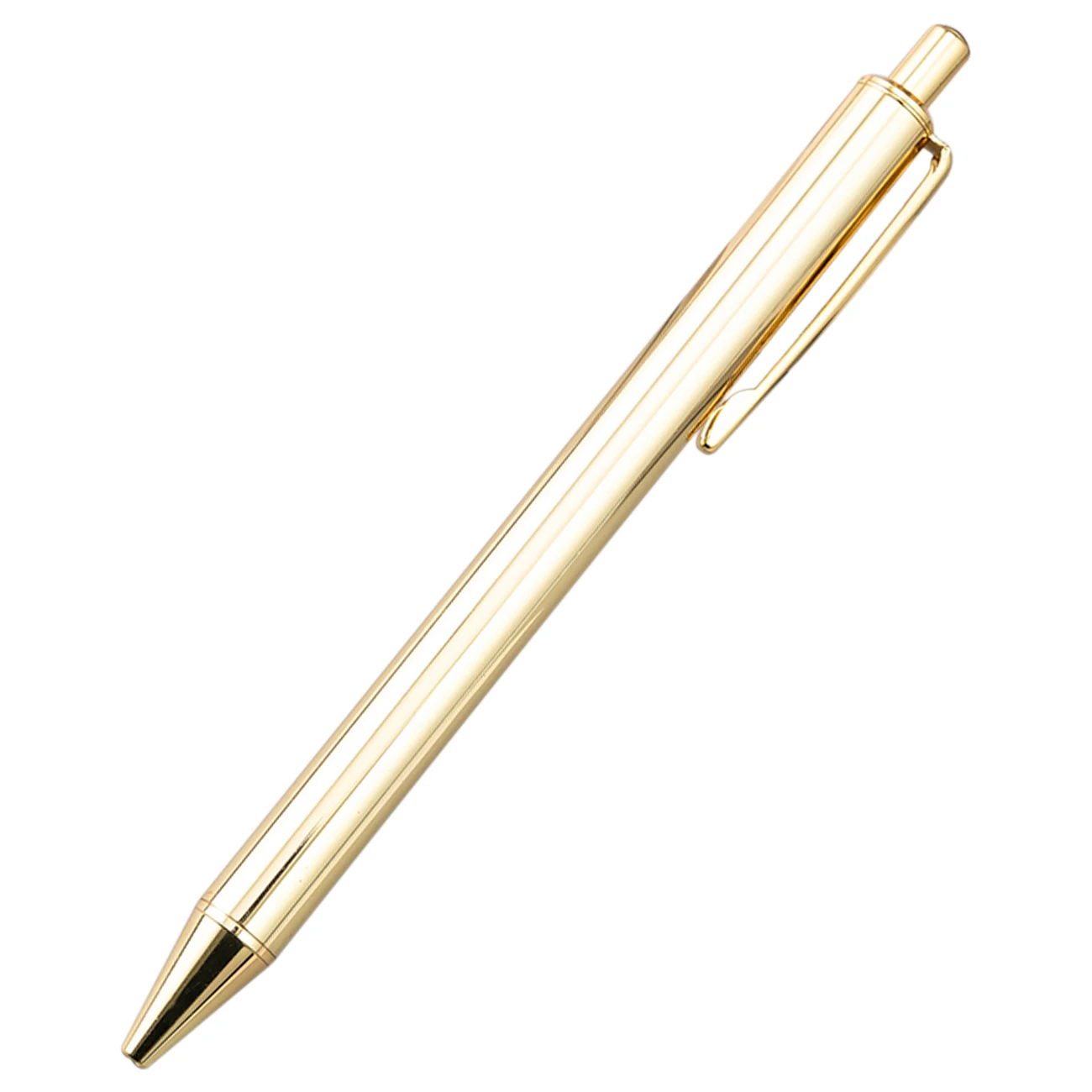 Hot rose gold silver click pen office business gift custom brand OEM ball pen factory
