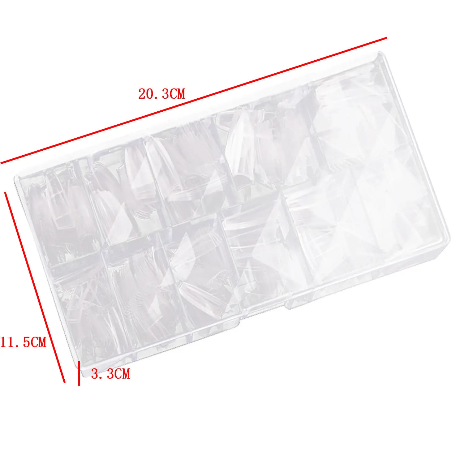 European and American Explosive Boxed Ultra-Thin Nail Plate Without Trace 4.4cmXXL Cowboy Ballet Wearing False Nails