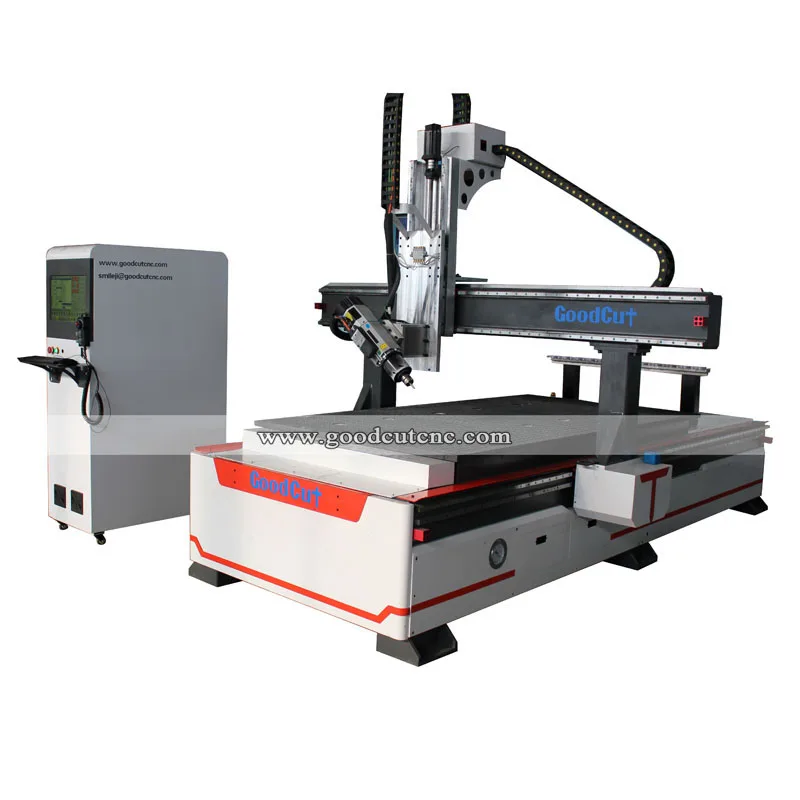 4axis  ATC Cnc Router engraving machine for wood working with swing head from China with automatic tool changer
