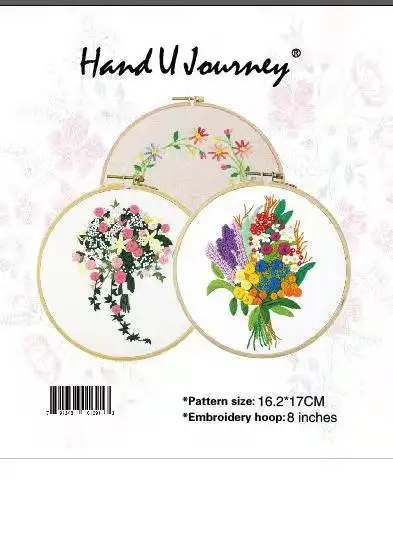 Xiurun New Arrival Embroidery Set Jade Flowers of Fairyland Pattern Handmade DIY Embroidery Kits  2000