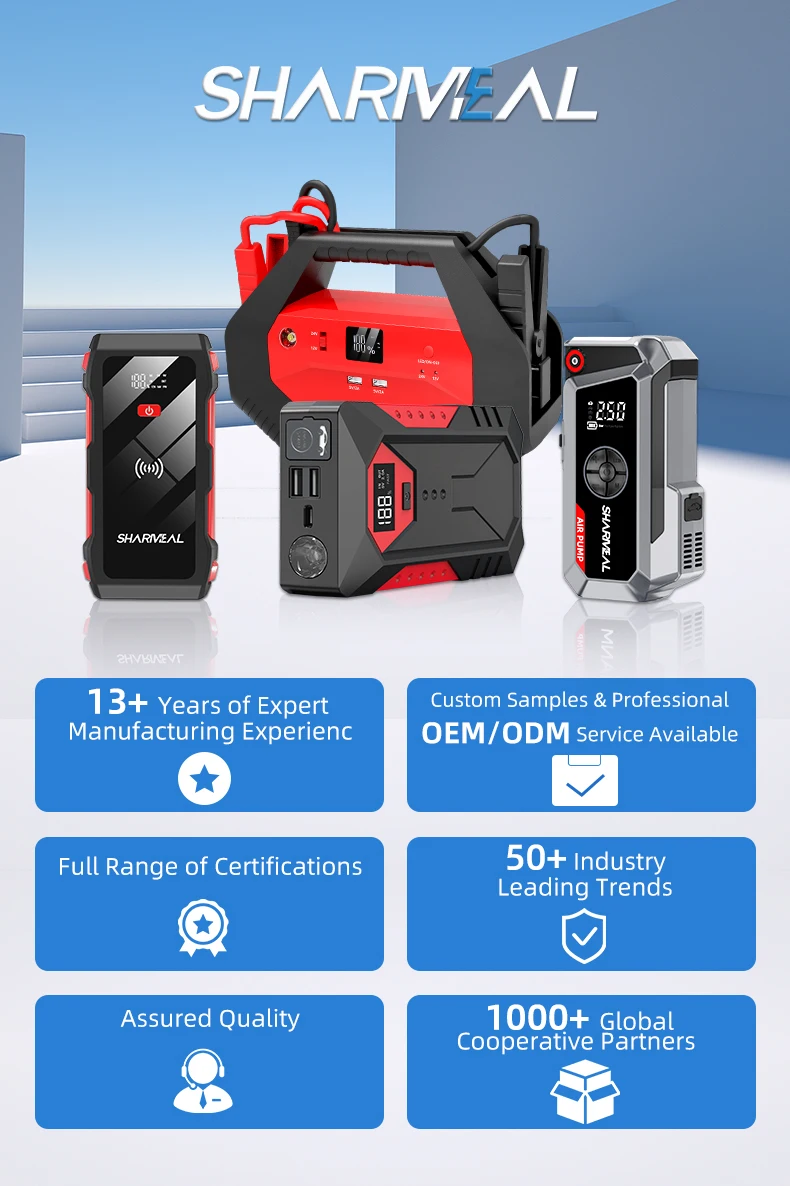 10000mah Car Jump Starter Power Bank M43 Car Battery Booster Charger 12v Starting Device Auto Emergency Start-up Lighting