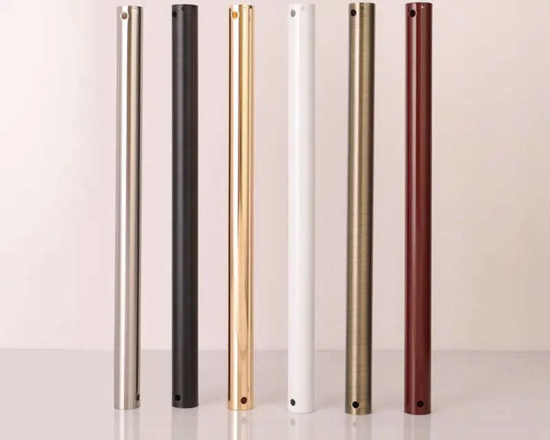 Matte Black Brushed Nickel Universal ceiling fan light fan parts extension rod dwonrod