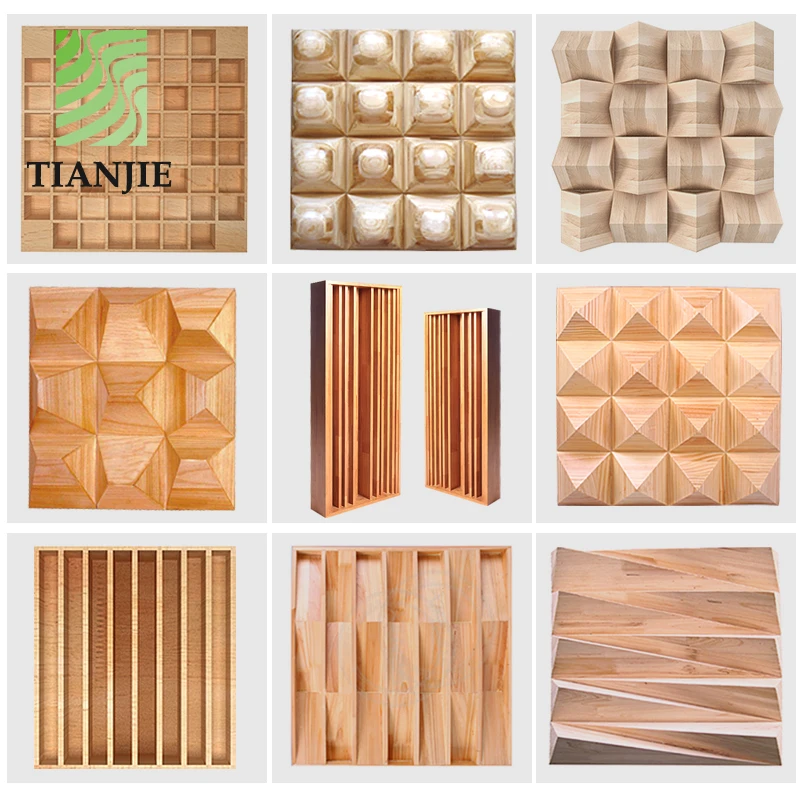 Tianjie Acoustic panels Factory material wall panel High quality sound diffusing panels acoustic diffuser for home and studio