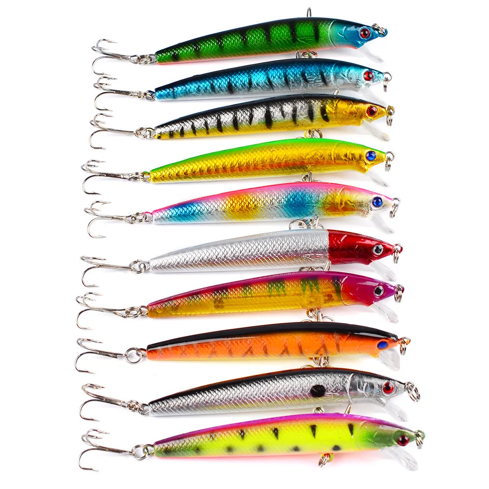 
New 10 color hard floating baits directly supplied by manufacturers Angeln Koder pesca cebo pescar a Fishing Lures 