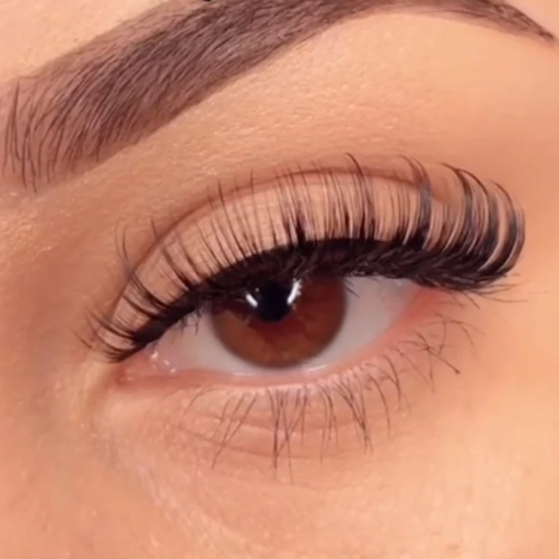 Create her brand new trend wholesale indiidual русский d curl strip lashes, накладные ресницы, натуральные ресницы