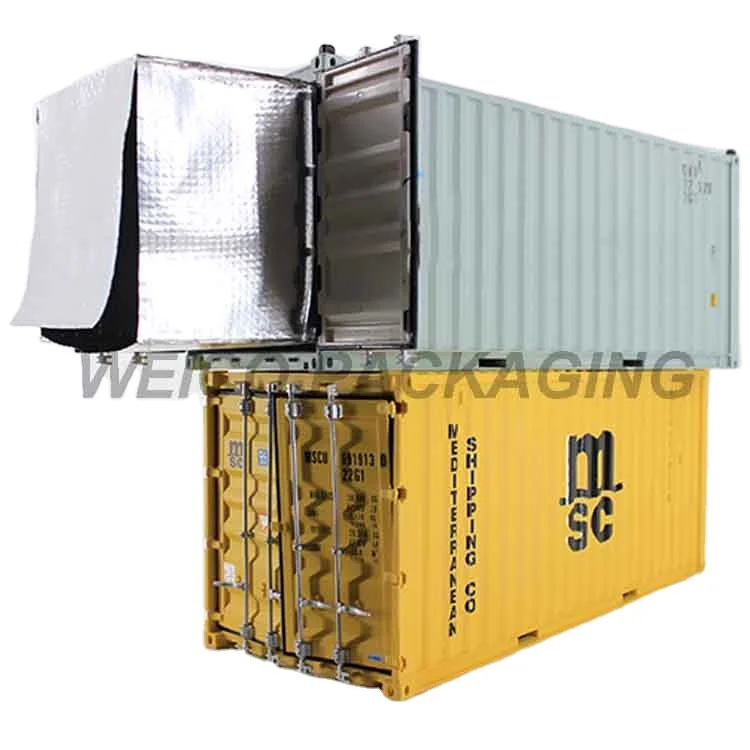 40gp Aluminum Foil Thermal Container Liner Thermal Blankets For Transportation