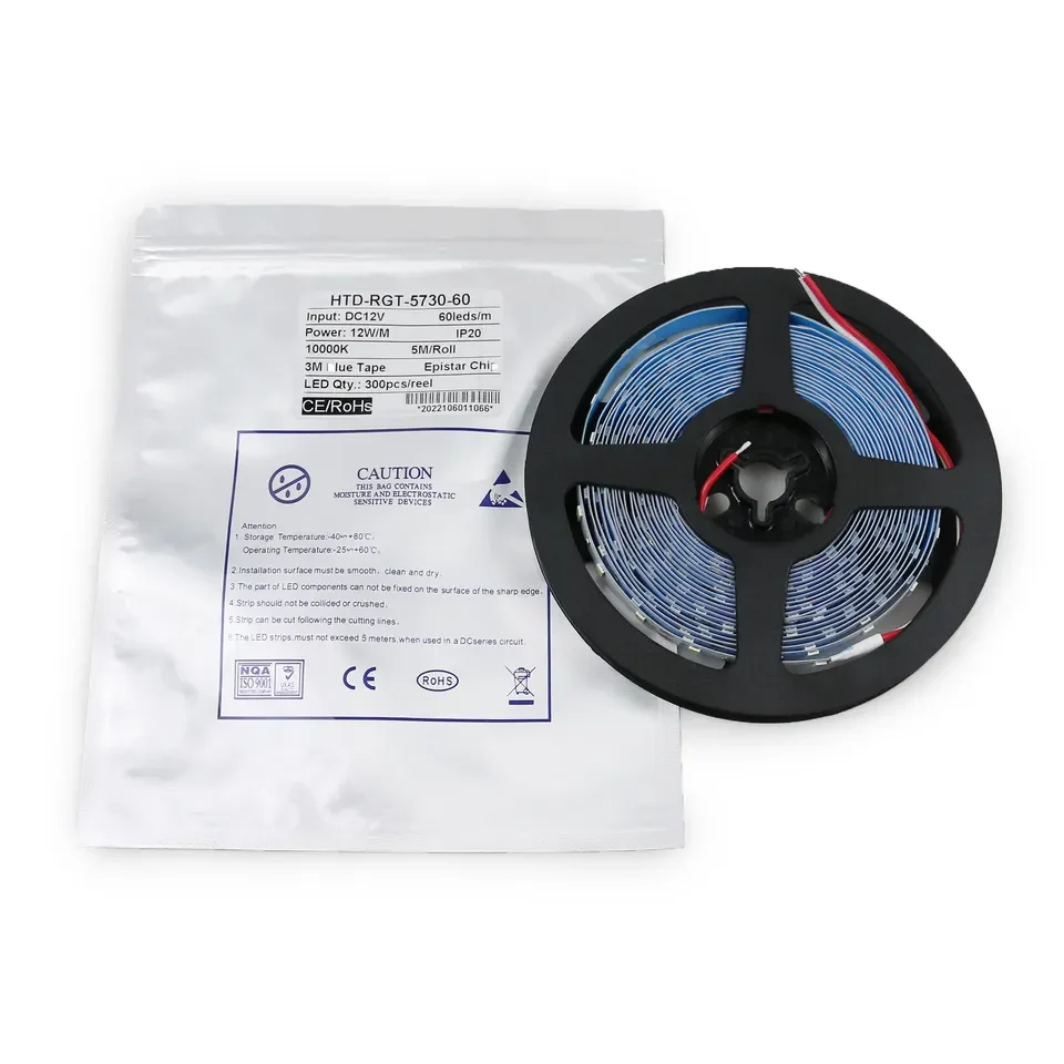 SMD 5730 гибкий светодиодный свет белый/теплый белый 4000K DC12V/DC24V/не водонепроницаемая