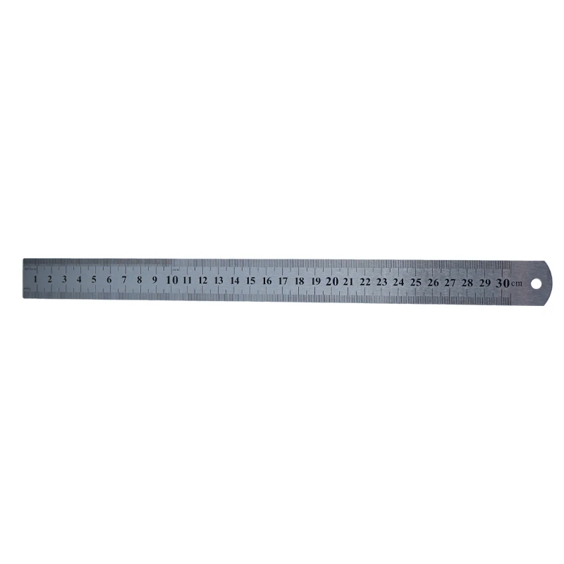 The manufacturer  30 cm stainless steel ruler steel plate scale tool office supplies