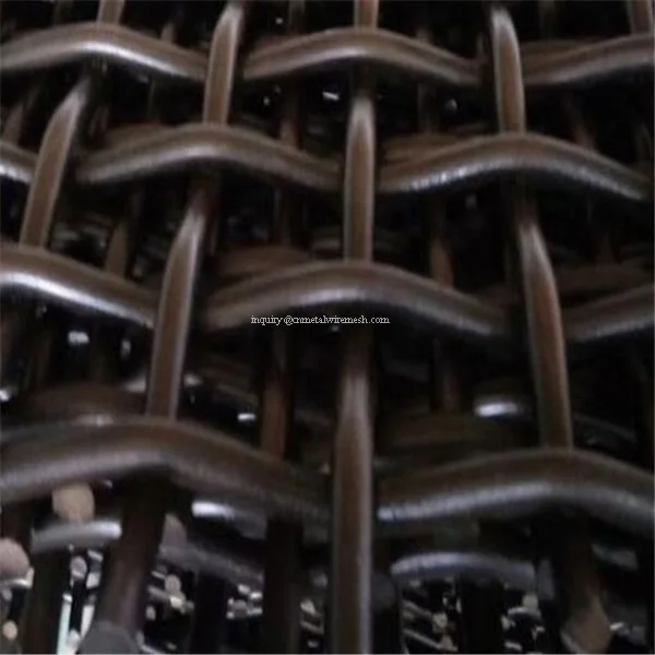 cheap Mine galvanized Screen Mesh or Stainless steel Crimped Wire Mesh sand gravel crusher Hooked Vibrating wire mesh