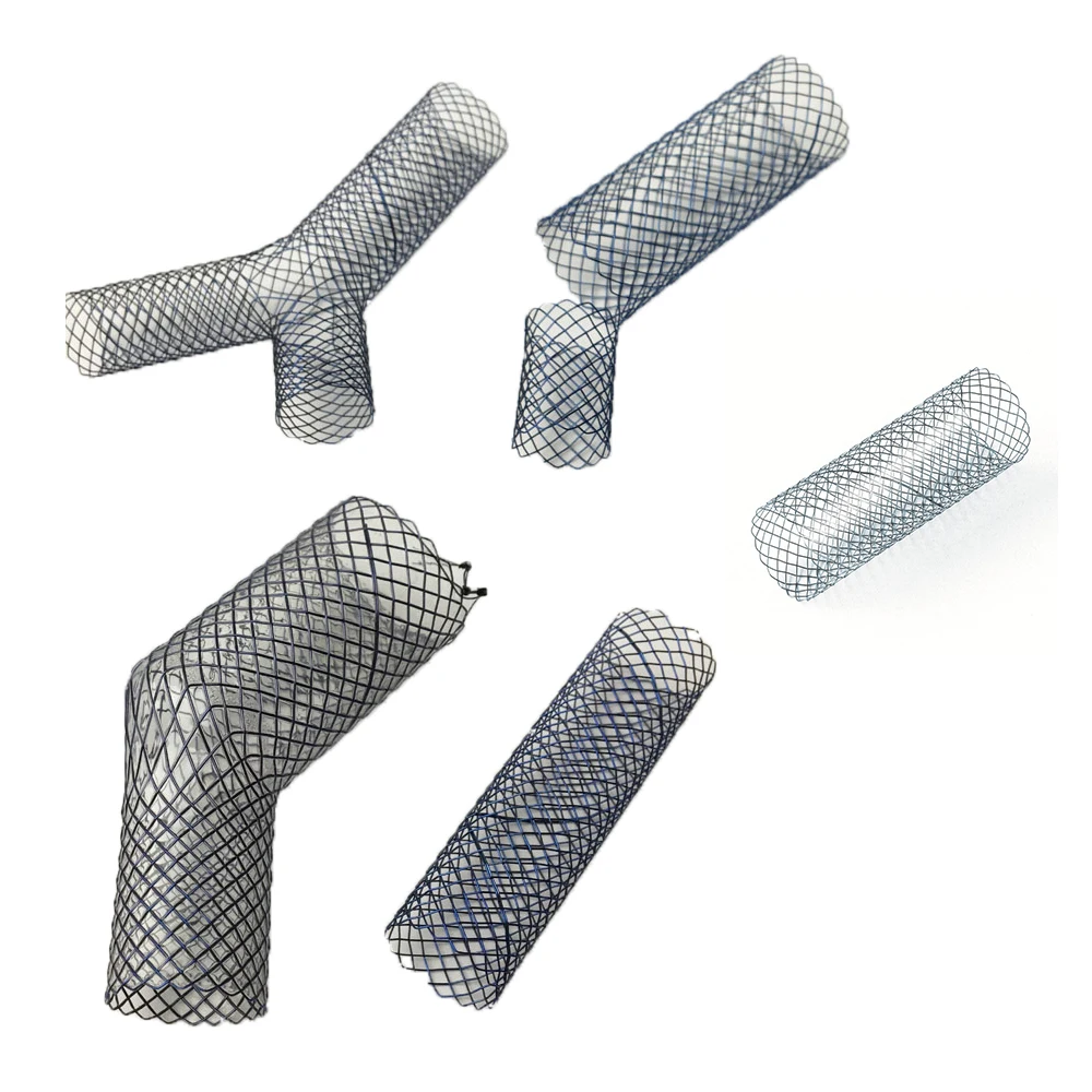 
Nitinol alloy bronchial and tracheal Y-shape Carina stent and J-Shape Fistula-Occluding Tracheal 