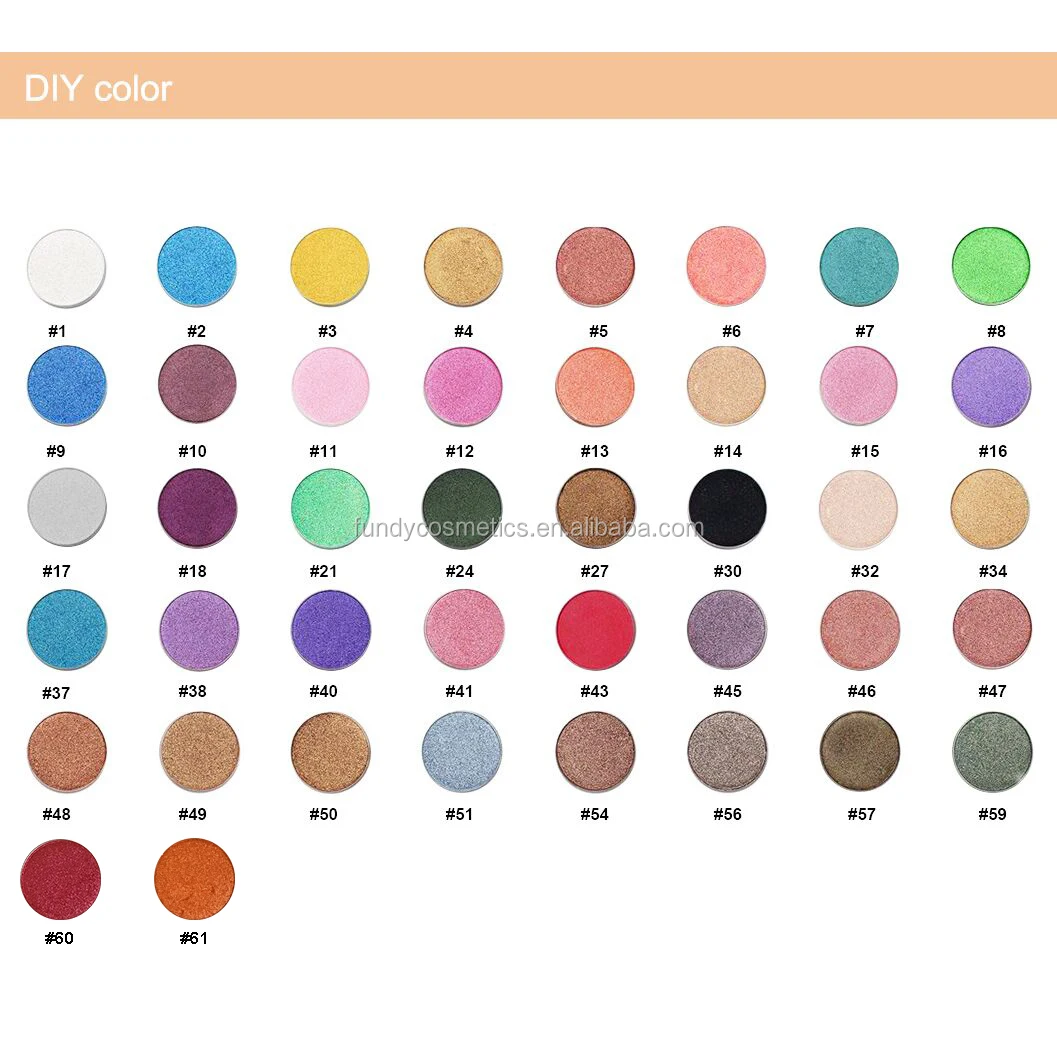 
HOT 64 colors!!! eyshadows cosmetics individual single makeup high pigment eyeshadow 26mm DIY hot sale in USA UK CANADA 