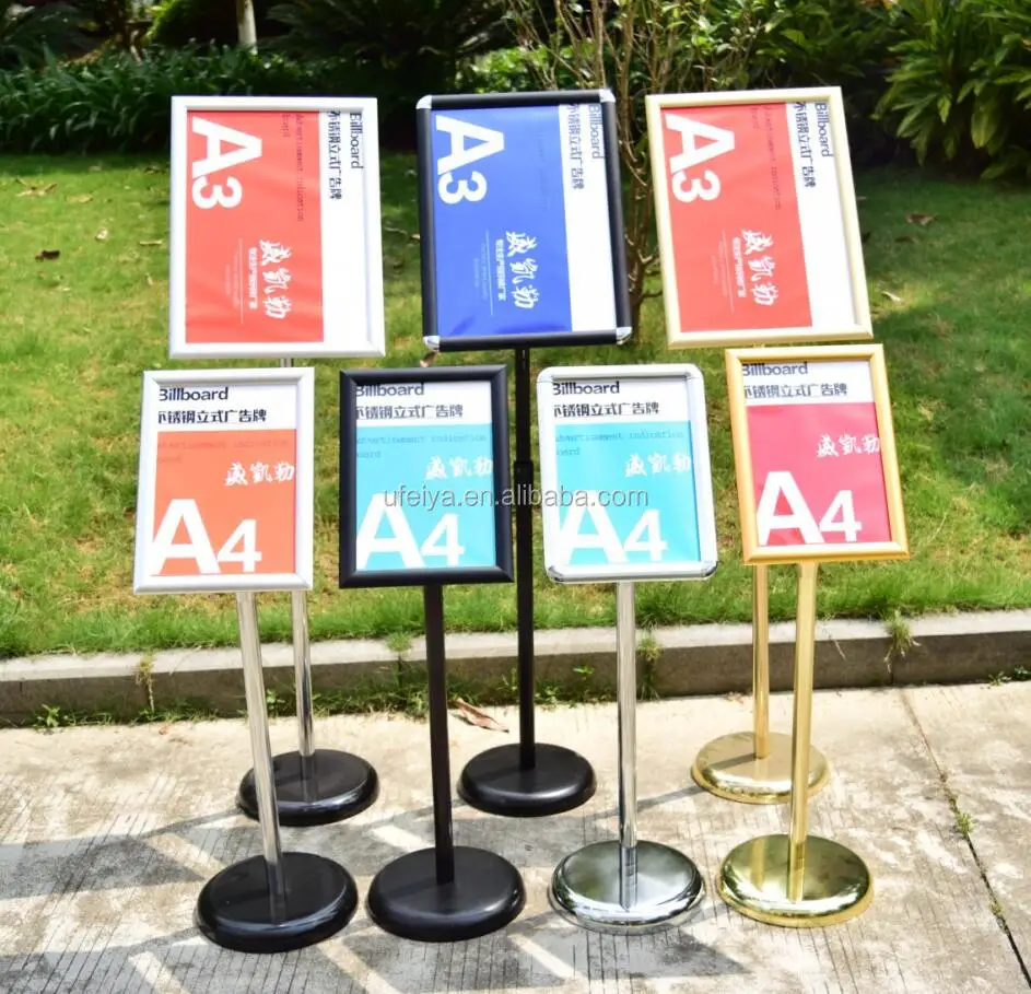 Standard Information Pedestal Poster Stand outdoor Advertising Sign Stand
