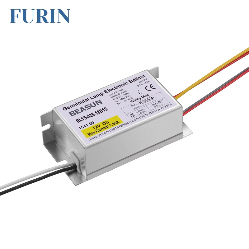 Hight Quality 8-17W DC 12V Electronic Ballast for UVC Lamp