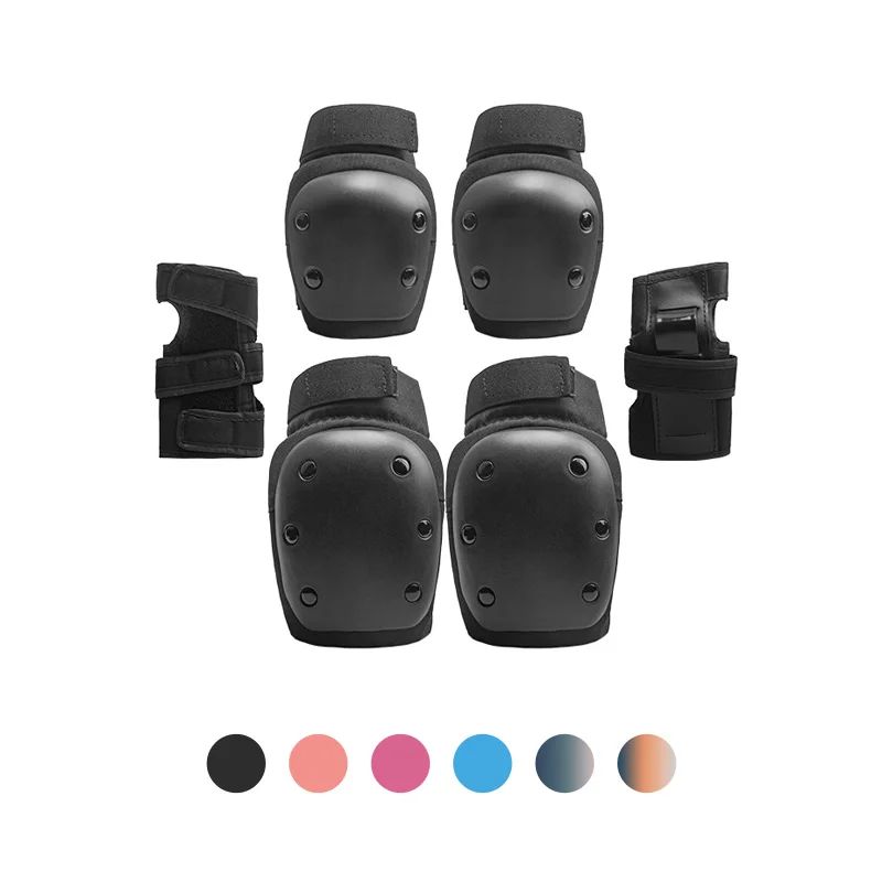 Wholesale Custom Unisex 3 in 1 Sports Protective Gear Elbow Knee Pads Set for Roller Skating Skateboarding Scooter