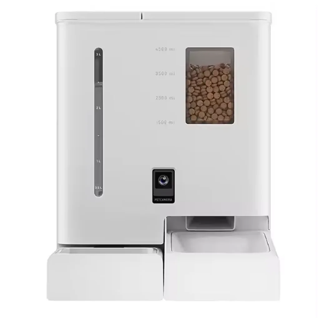 Wholesale Tuya automatic cat feeder 2in 1 cat water fountain with camera, Customized smart pet fountain feeder cat products