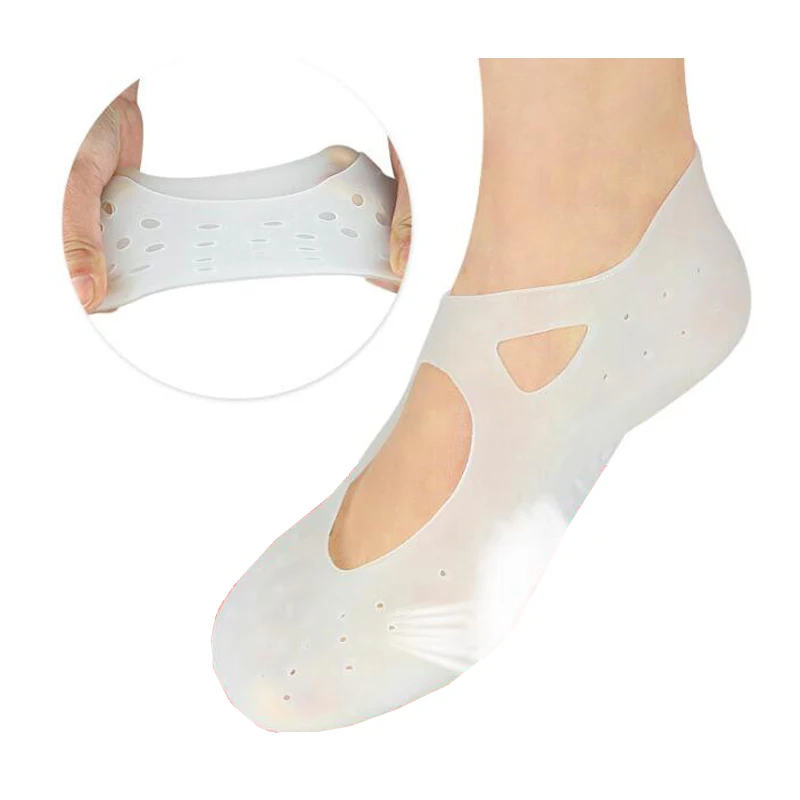 Soft gel Moisturizing Sock foot care foot pads Protector silicon heel gel socks For Pain Relief