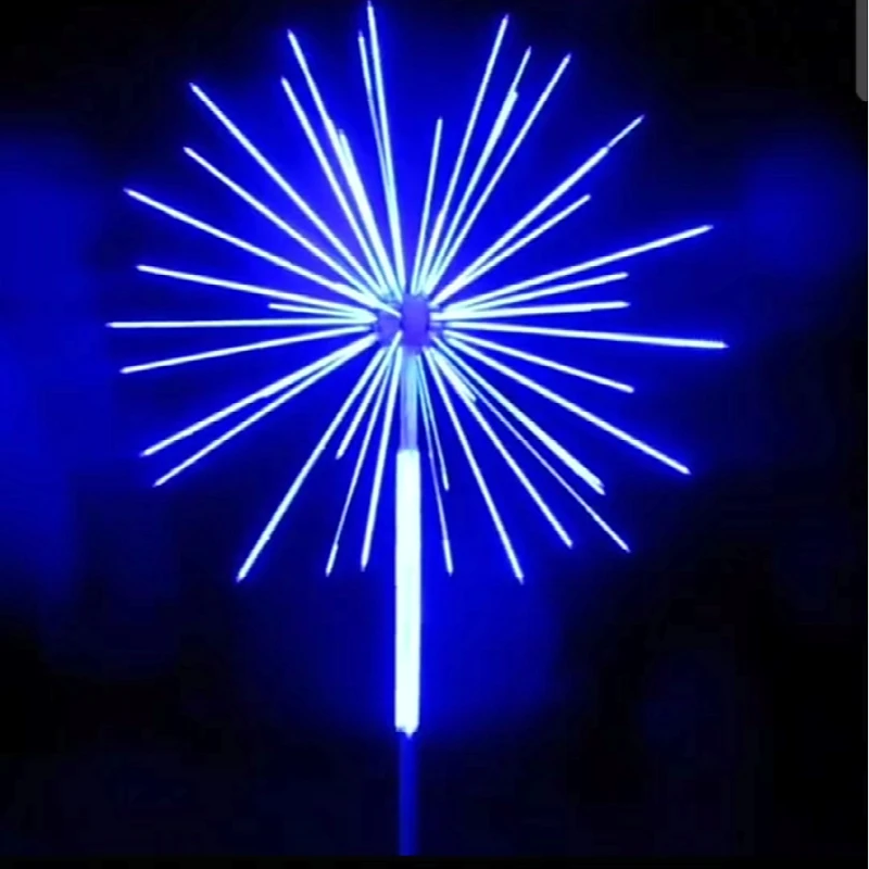 Уличное ландшафтное RGB электрическое украшение 3d лампа светодиодный праздничный анимированный фейерверк Рождественское