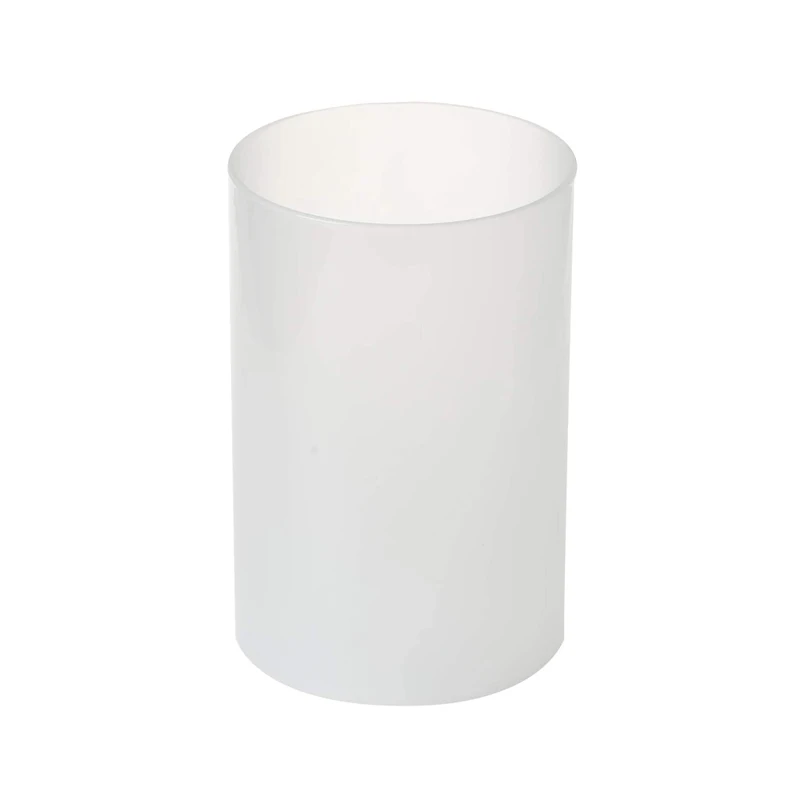 Frosted white borosilicate glass tube open ended glass lampshade glass cylinder tube
