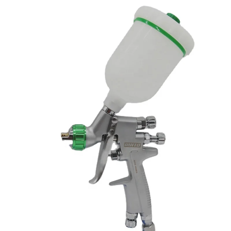 HVLP Spray Gun 1.0mm/1.2mm Nozzle 1680 Sprayer Paint Mini Spray Guns Airbrush for Painting Car