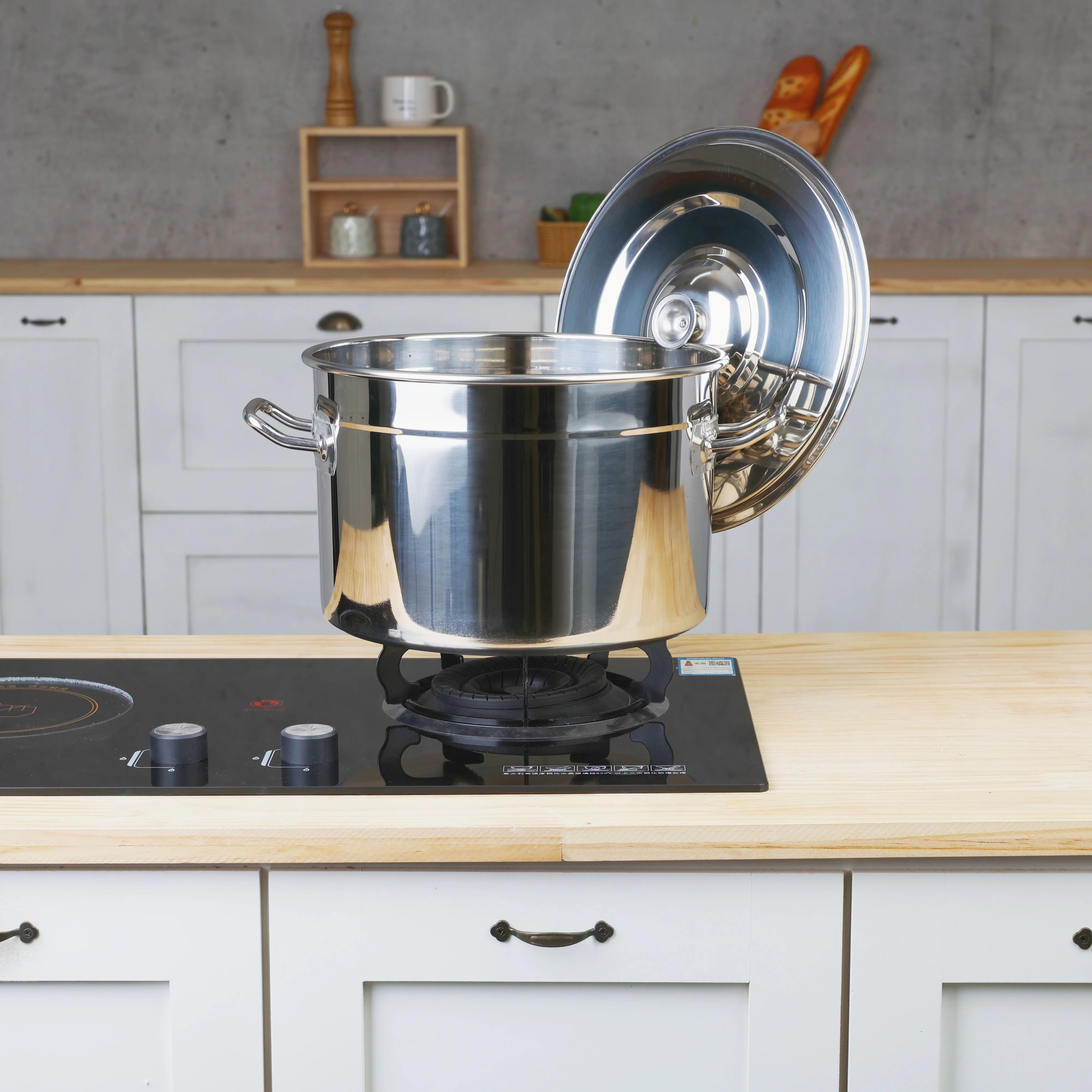 China factory wholesale soup pot restaurant supplier big pots for cooking stainless steel stock pot