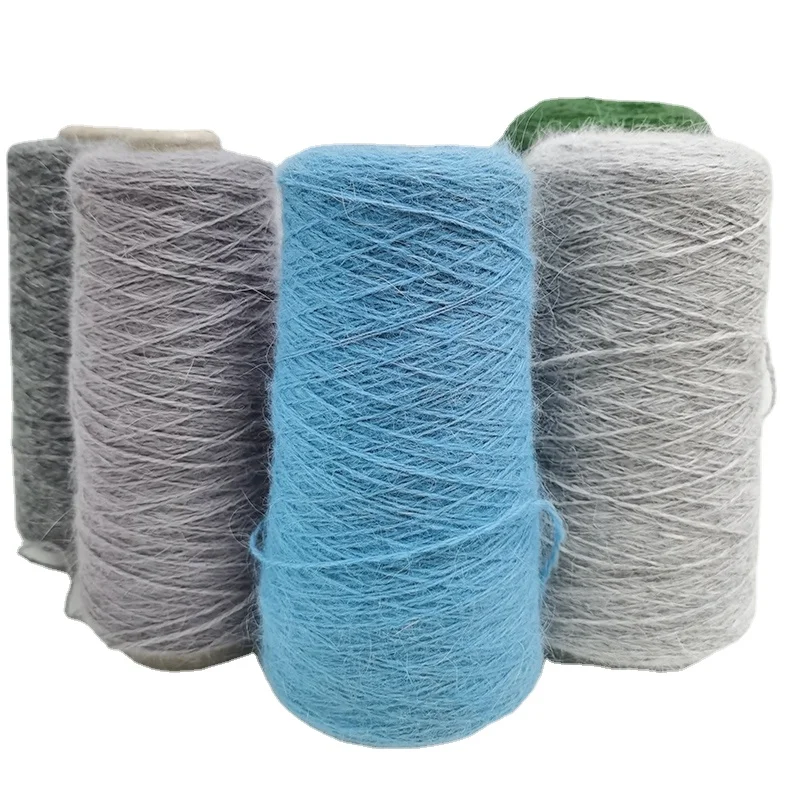 Popular organic soft crochet sweater knitting yarn 60% angora nylon blend yarn