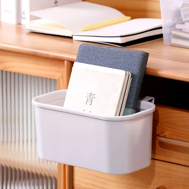 Home Bed Bedside Student Dormitory Kitchen Mobile Phone Storage Rack Garbage Bin Wall Mounted Storage Trash Can Storage Bucket
