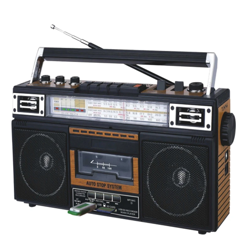 Am/fm/sw 1-2 Band Radio With Cassette Recorder Mt-1600bt