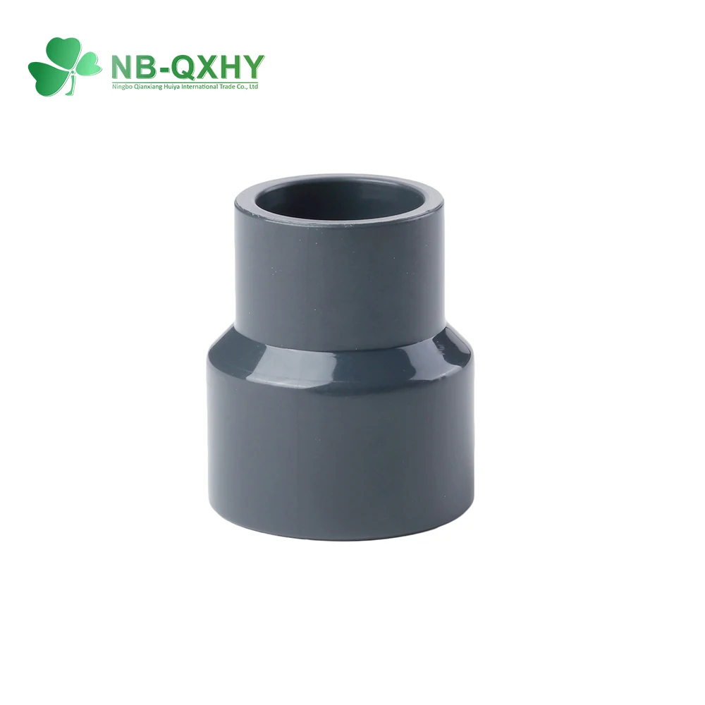Superior quality DIN Standard PN10 Grey UPVC Pipe Fitting Plumbing Fitting with rubber