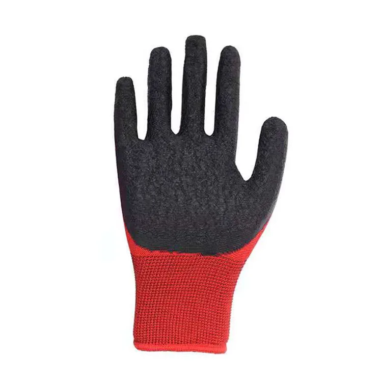 Hot Sale Cheap Rubber Latex Wrinkle Glove Nylon Latex Works Gloves China Manufactures