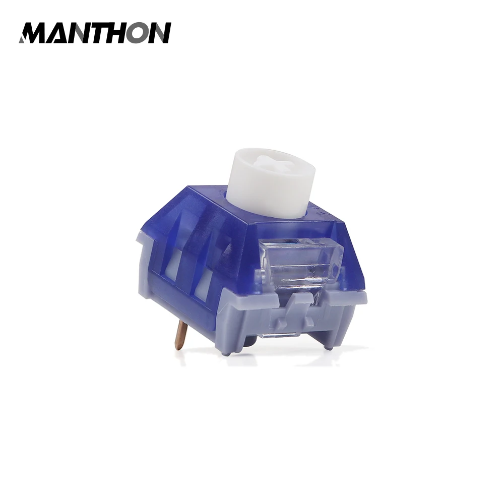 Игровая механическая клавиатура Kailh Box Deep Sea Switch, бесшумная клавиатура с 3 контактами и линейным голубым переключателем света
