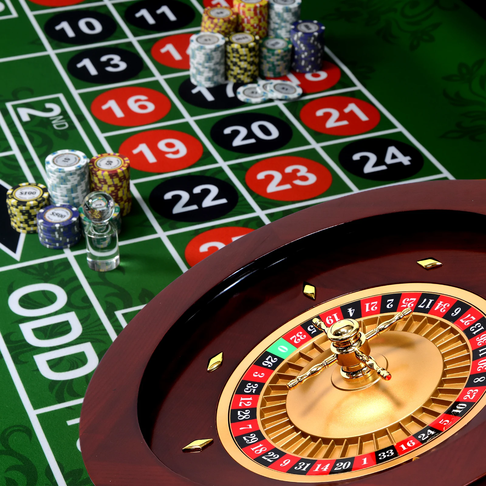 High Quality  casino wood roulette wheels 20 inch  roulette wheel