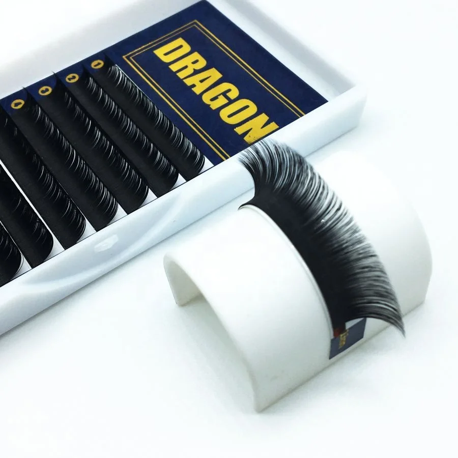 Natural Volume Easy Fanning Faux Mink Dark Black 5-25mm 0.05 Korean Pbt Eyelash Extension Vendor