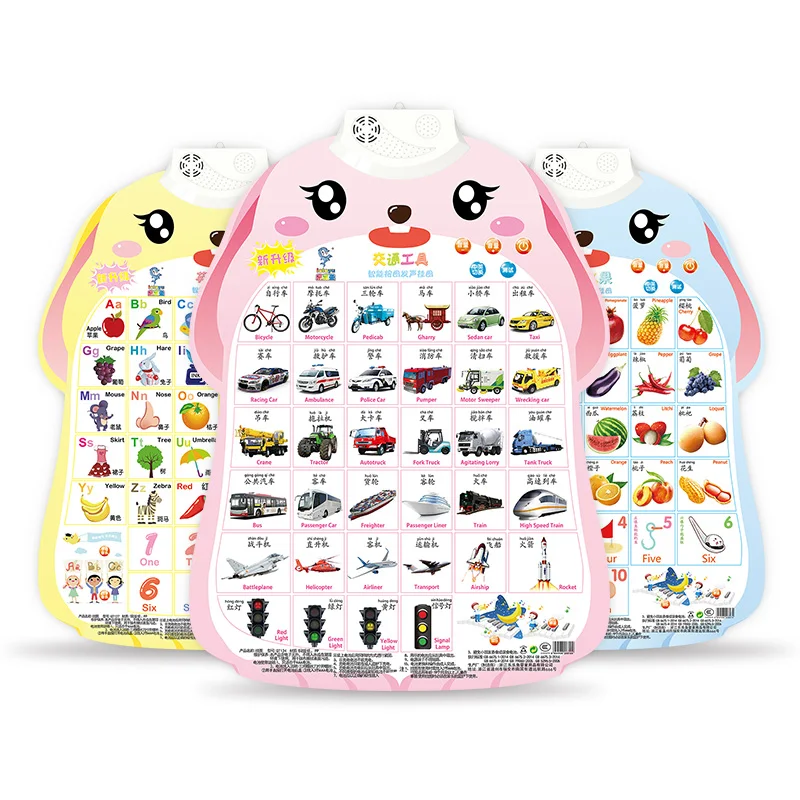 Multi-Language Talking Poster ABC Alphabet  educational interactive talking poster chart toy
