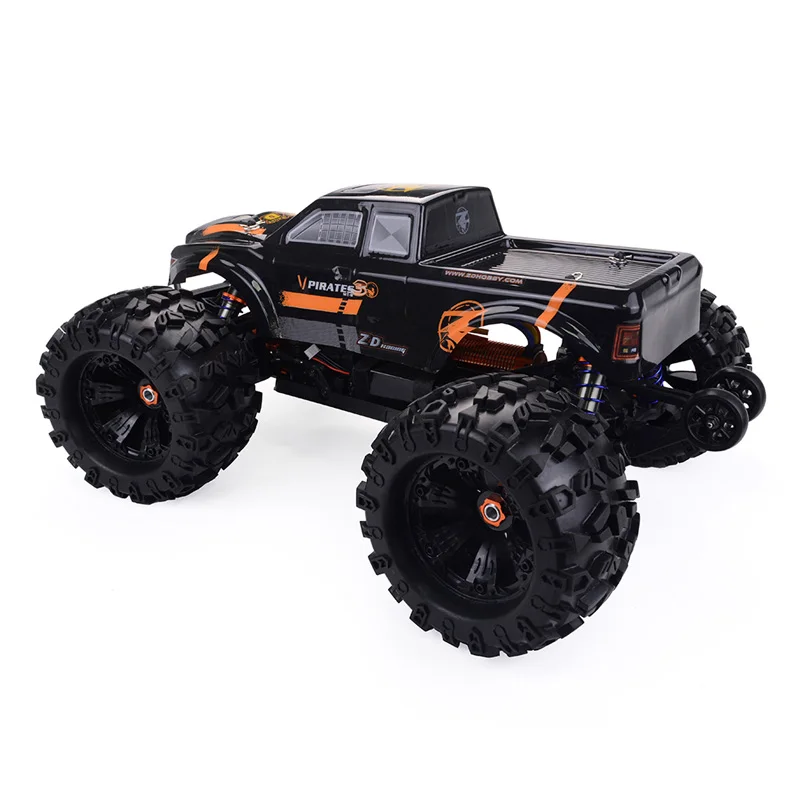 Новый гоночный автомобиль ZD MT8 RC Pirates3 2 4 г 1/8 4WD бесщеточный большой размер 90 км/ч скоростной игрушки из сплава Электрический монстр грузовик подарки