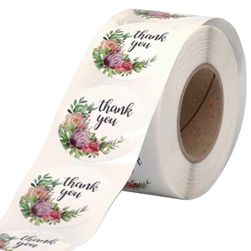 Custom Logo Adhesive Sticker Roll Self-Adhesive Plastic Holographic Surface Finish Candle Craft Industrial Glossy Packaging