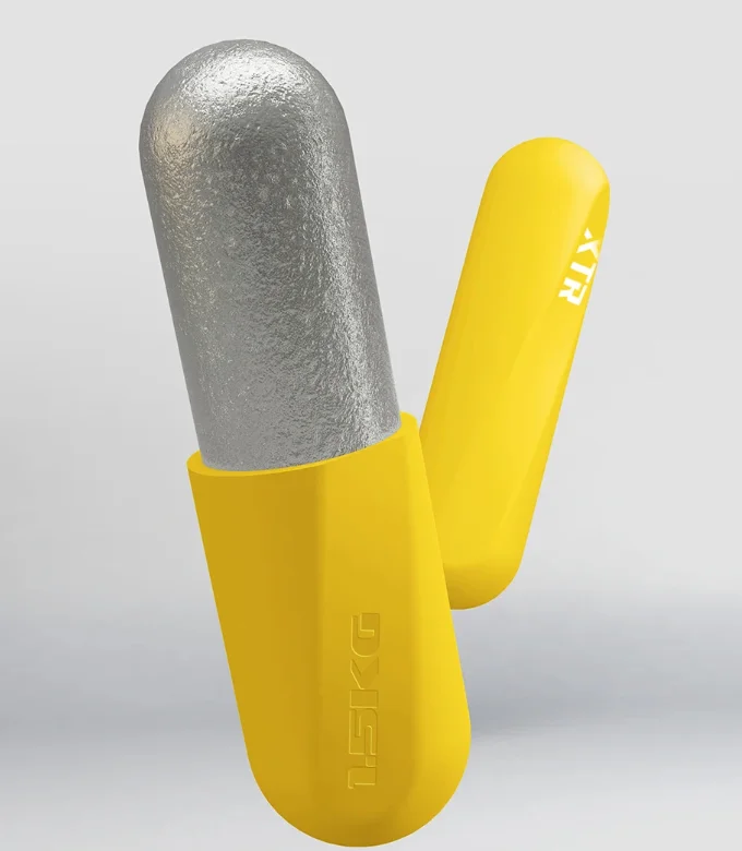 Customization Dropshipping 1kg Free Hand Weights Gym Equipment Silicone Rubber Dumbbells Set for Strength Training