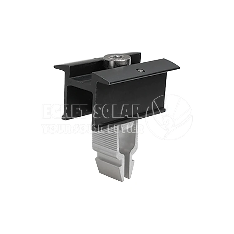 High Quality Mid Clamp Solar Panel Rapid Mid Clamp Solar Panel Quick Installation Accessories Black Mid Solar Clamp