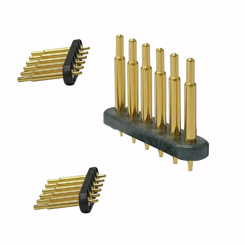 6P Pogo pin Spring-Loaded Connector Pogo Pin connector 6P  Pogo Pin connector solder pin