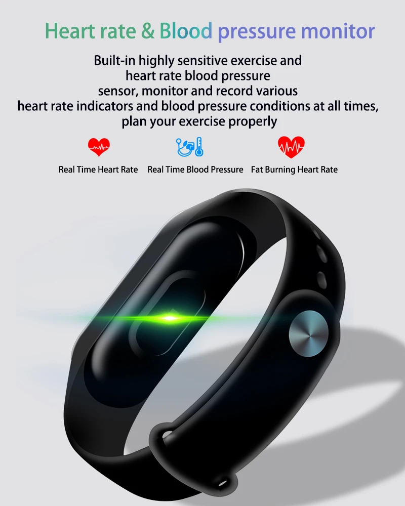 Wholesale Digital Watch for Android ios M6 Reloj Inteligente Sport Fitness Tracker Mi Band 6 Wearable Devices Touch Screen IP67